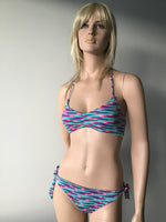 Load image into Gallery viewer, Blue and Purple Stripe Bikini
