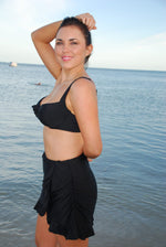 Load image into Gallery viewer, Black Frill Skirt Bikini
